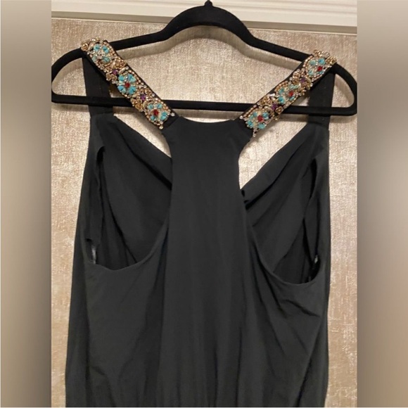 Maria Cher Elegant Black  gemstone embellished Jumpsuit, M - Picture 7 of 12